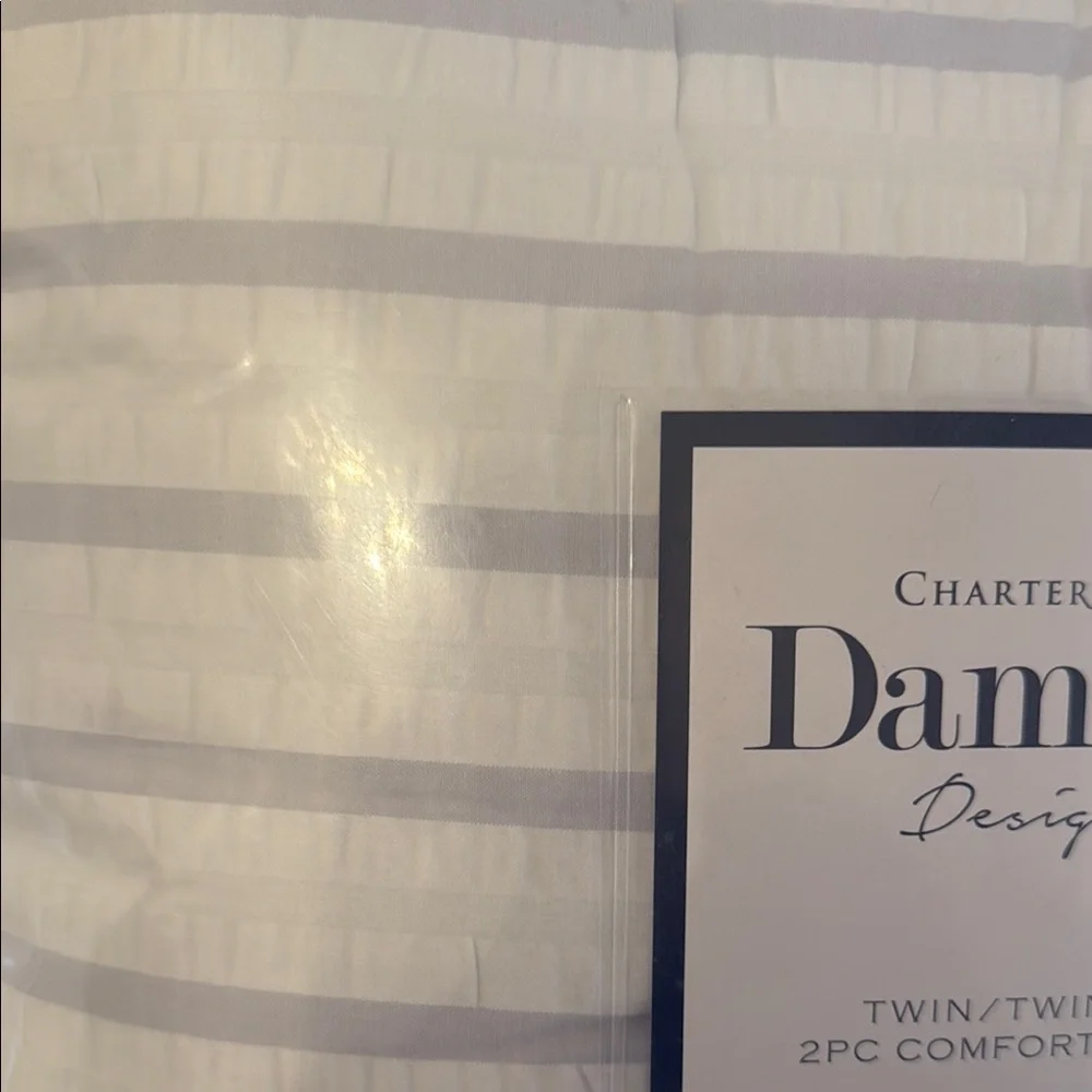 Charter Club Damask Designs Twin/Twin XL Comforter Set White- Gray
